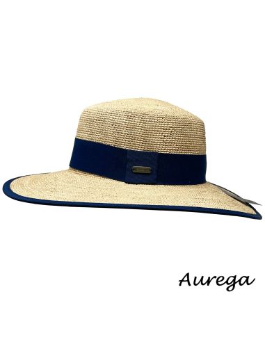 Chapeau bruna Raphia Crochet Fino- Aurega