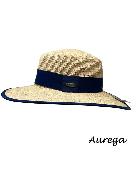 Chapeau bruna Raphia Crochet Fino- Aurega