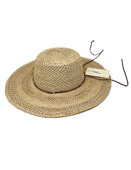 Capeline LISA Raphia Crochet 