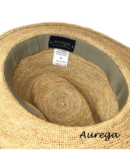 Chapeau Enzo Flavien Raphia Extra Fin - Aurega Chapeau Enzo Flavien Raphia Extra Fin - Aurega