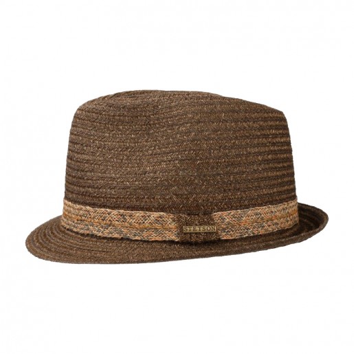 Chapeau Stetson trilby abaca couleur marron