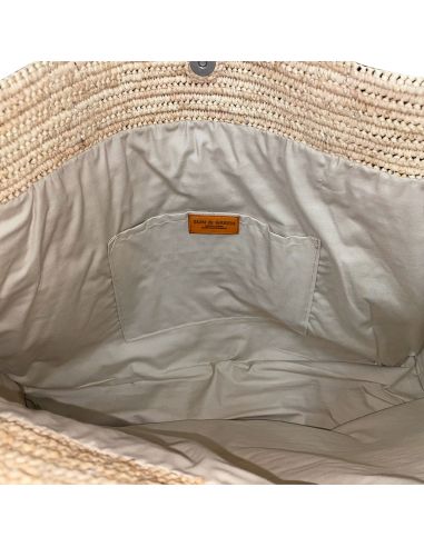 Sac Raphia Agnès - Sun and Green