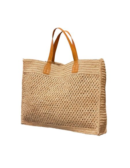 Sac Raphia Agnès - Sun and Green