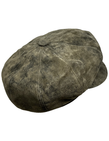 Casquette cuir vieilli Siena - Aurega