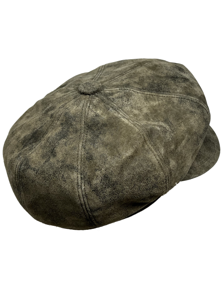 Casquette cuir vieilli Siena - Aurega