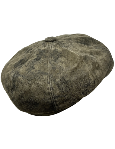 Casquette cuir vieilli Siena - Aurega