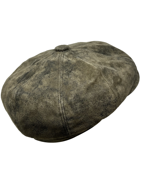 Casquette cuir vieilli Siena - Aurega