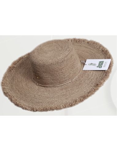 Capeline Raphia Crochet Ravo - Sun and Green