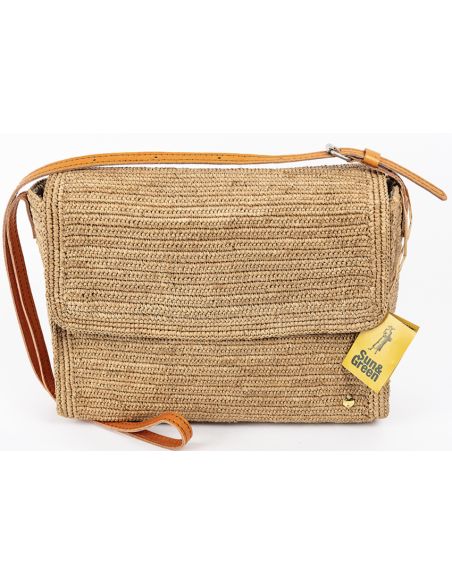 Sac Raphia Crochet ANITA - Sun And Green