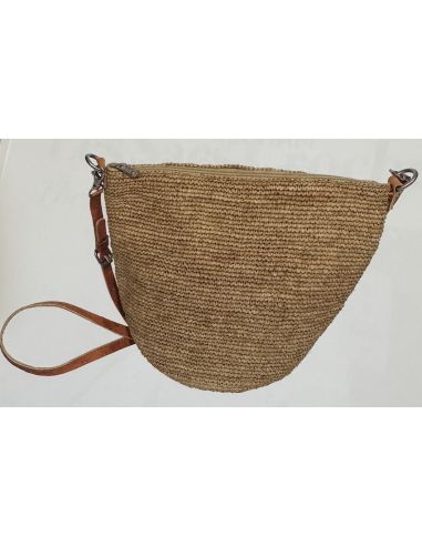 Sac Raphia Crochet Pepita - Sun And Green