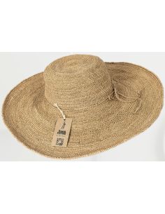 Capeline Raphia Crochet Maya - Sun And Green