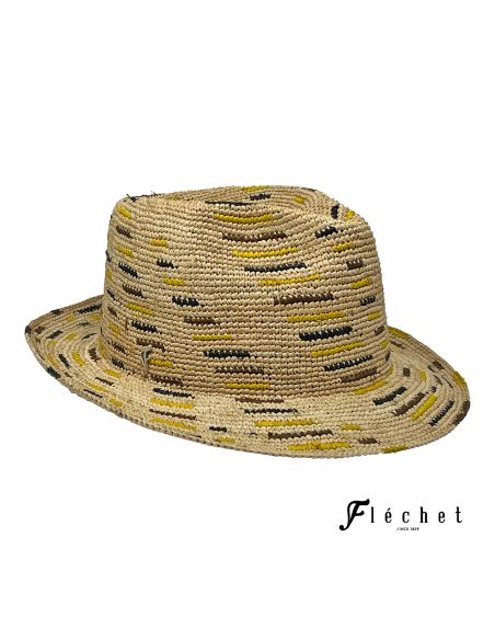 Trilby Raphia Crochet Motif - Flechet Trilby Raphia Crochet Motif - Flechet