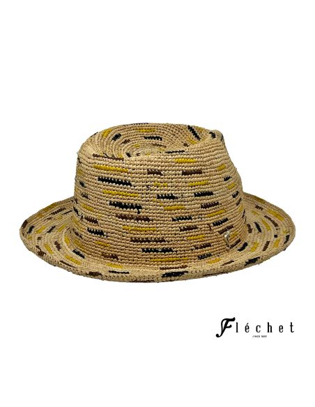 Trilby Raphia Crochet Motif - Flechet Trilby Raphia Crochet Motif - Flechet