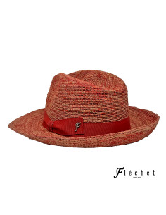 Fedora Raphia Crochet - Flechet 2