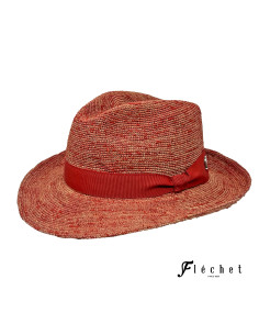 Fedora Raphia Crochet - Flechet