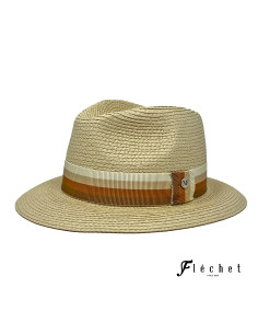 Fedora Raphia Crochet - Flechet