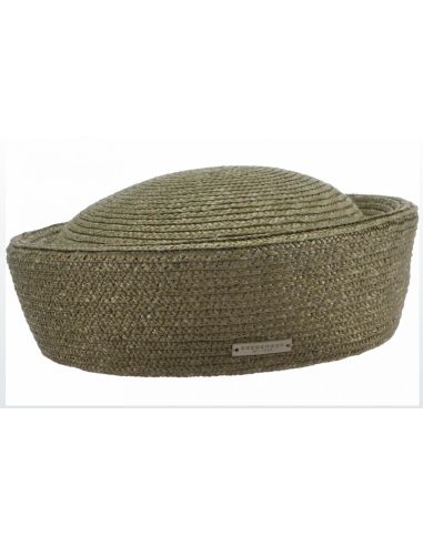 Bibi Paille Fine Calot Pillbox- Seeberger