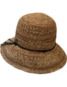 Cloche Raphia Crochet Naturel Bora- Aurega