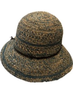 Cloche Raphia Crochet Naturel Bora- Aurega 2