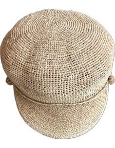 Casquette Gavroche Béa Raphia Crochet - Aurega