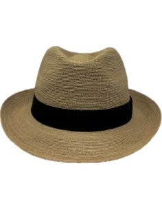 FedoraRaphia crochet Suprême- Auréga 2