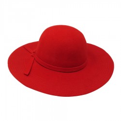 Capeline femme hiver rouge