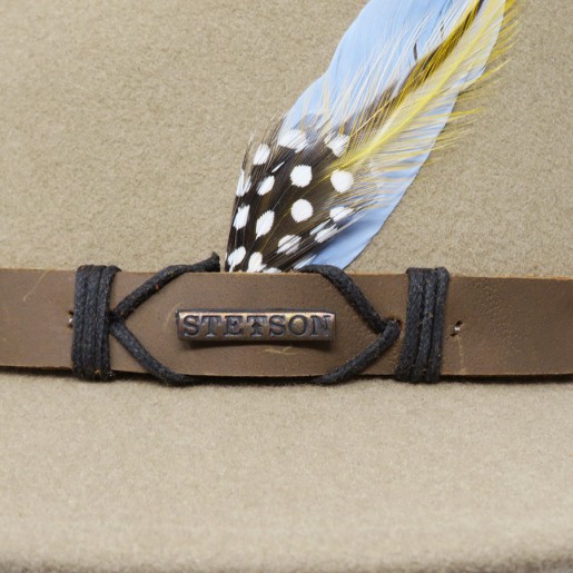 Logo stetson sur traveller beige